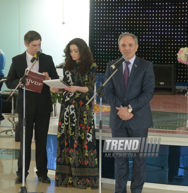 Winners of journalistic articles competition awarded on occasion of Novruz holiday. Azerbaijan, Baku, 17 match, 2016 